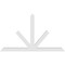 Ekena Millwork Saratoga Architectural Grade PVC Gable Bracket, 108"W x 63"H x 4"D x 6"F, 14/12 Pitch GBP108X63X0406SAR00 - alternate 5